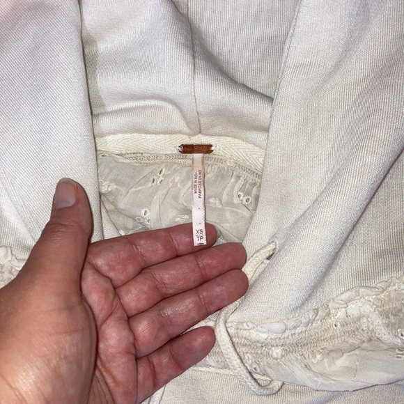 Free People Crop Hoodie Size XS - Picture 2 of 3